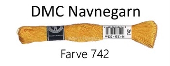 DMC Navnegarn  Nr. 25 farve 742